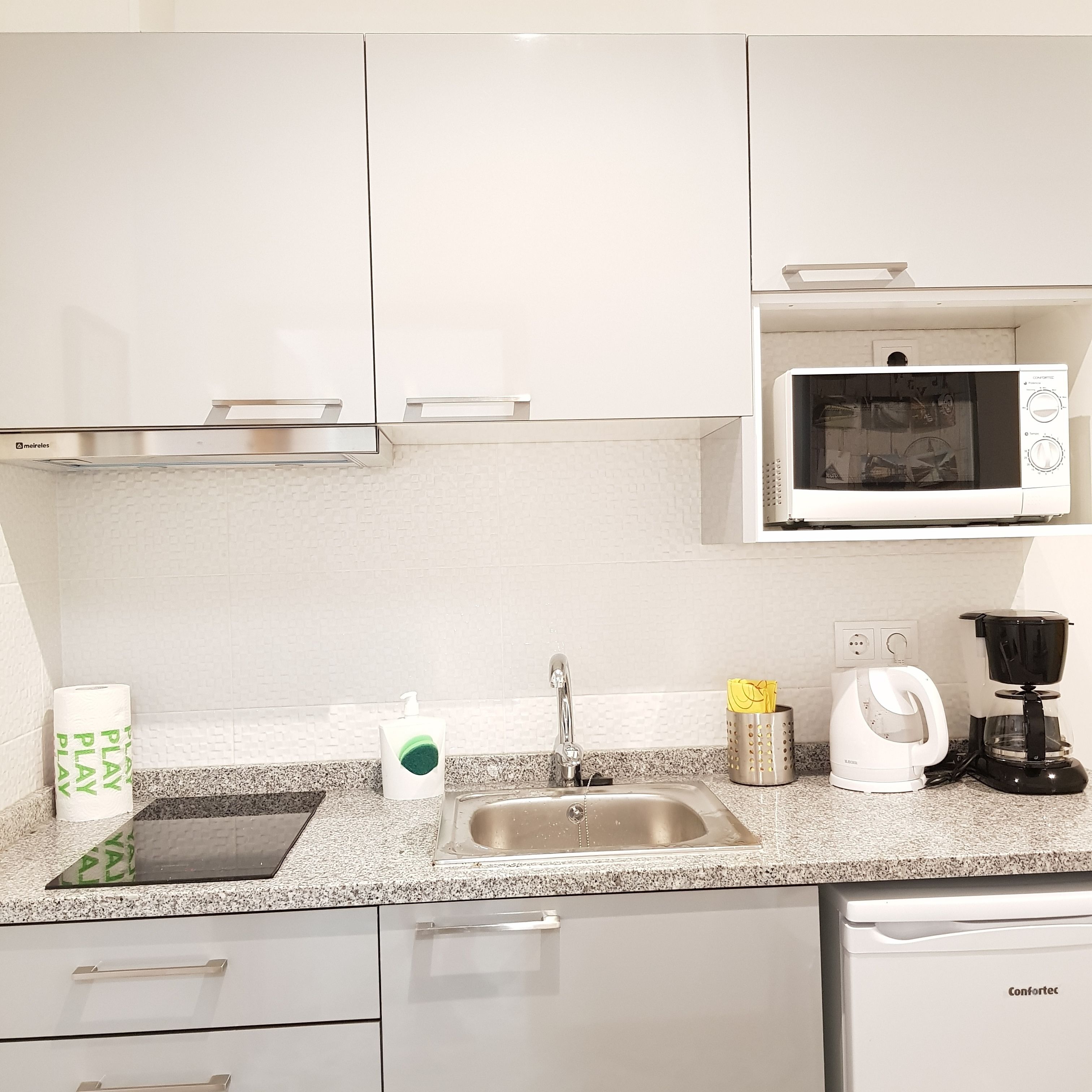 Departamento, 1 habitación, Terraza | Cocineta privada | Refrigerador con congelador, microondas y parrilla de estufa 