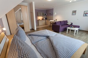 Comfort-Studio | 1 Schlafzimmer, Verdunkelungsvorhänge, Bügeleisen/Bügelbrett
