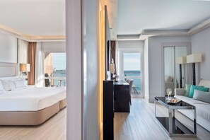 The Level, Junior Suite, Sea View (Adults Only) | Egyptian cotton sheets, premium bedding, minibar, in-room safe