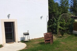 Chaumière, 2 grands lits, non-fumeur | Terrasse/patio