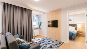 Exclusive apartman | Prémium ágynemű, egyedi berendezés, íróasztal és hangszigetelés