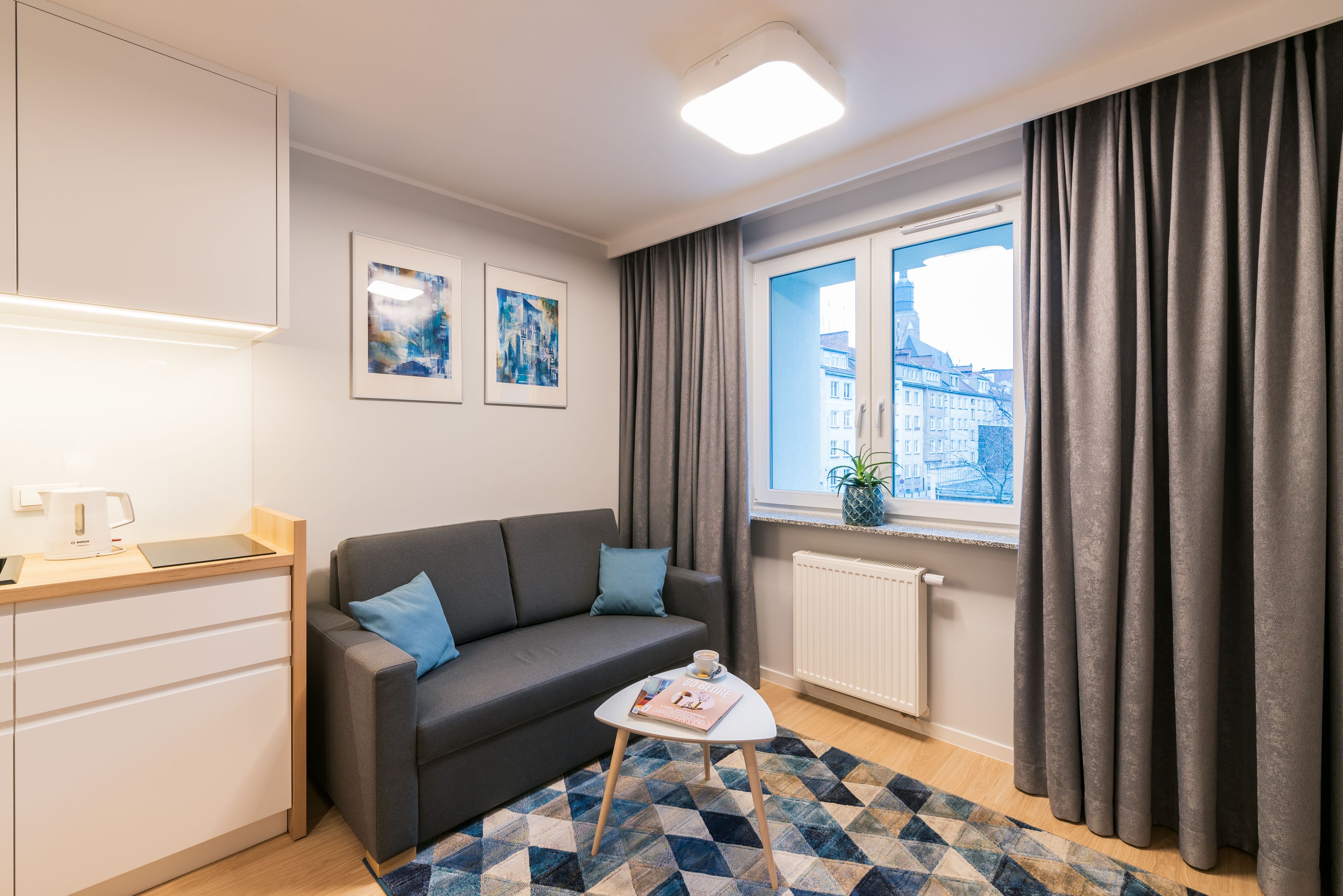 Premium bedding, individually furnished, desk, soundproofing
