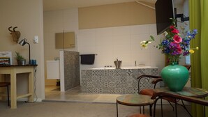 Habitación de luna de miel doble, bañera de hidromasaje