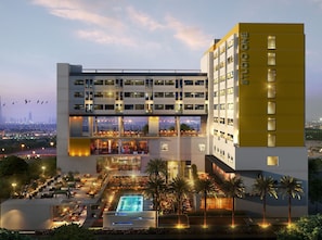 Front of property – evening/night - Studio One Hotel (Dubai)