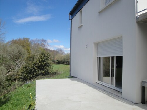 Bright house with garden and terraces.