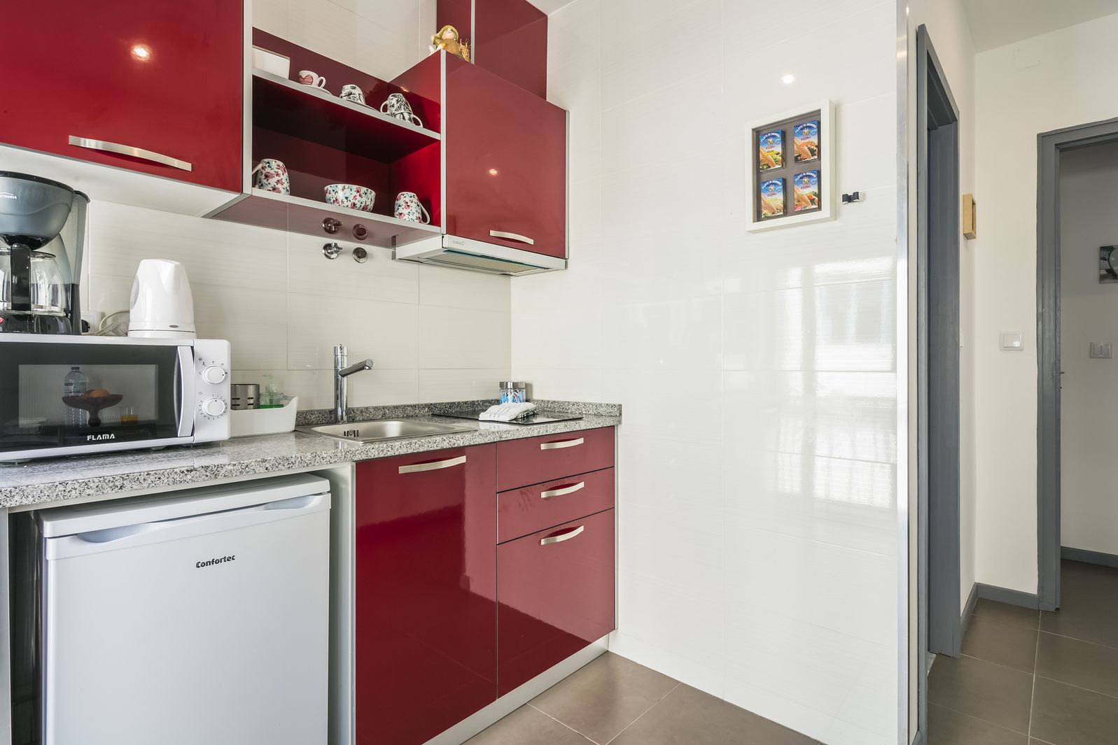 Apartment, 1 Schlafzimmer | Eigene Küche | Kühlschrank, Mikrowelle, Herdplatte, Wasserkocher mit Kaffee-/Teezubehör