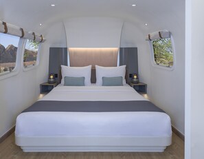 Standard Trailer with mountain view & outdoor terrace | Minibar, individually decorated, individually furnished - Hatta Sedr Trailers Resort (Hatta)