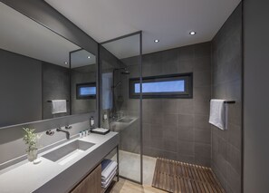 Shower, free toiletries, bidet, towels - Hatta Resorts (Hatta)