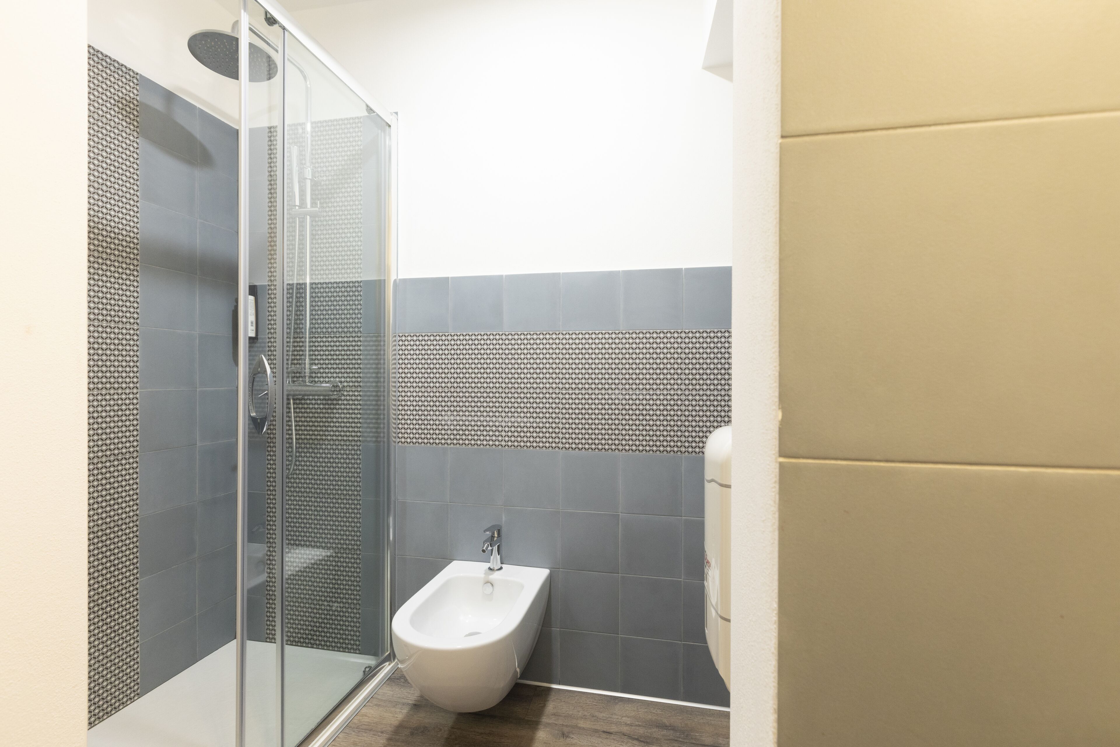 superior triple room | bathroom | shower, free toiletries, hair dryer, bidet