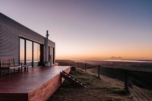 360 ° -Ansichten einschließlich Abschlussball & Bass-Straße und Strzelecki-Ranges