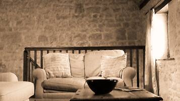 Télévision, table de tennis de table, livres, médiathèque