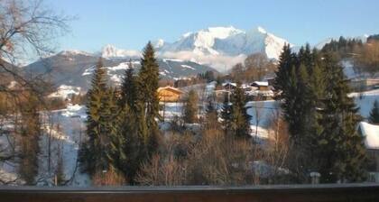 Combloux Apartment für 5 Personen mit Blick auf den Mont Blanc