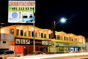 Front of property – evening/night