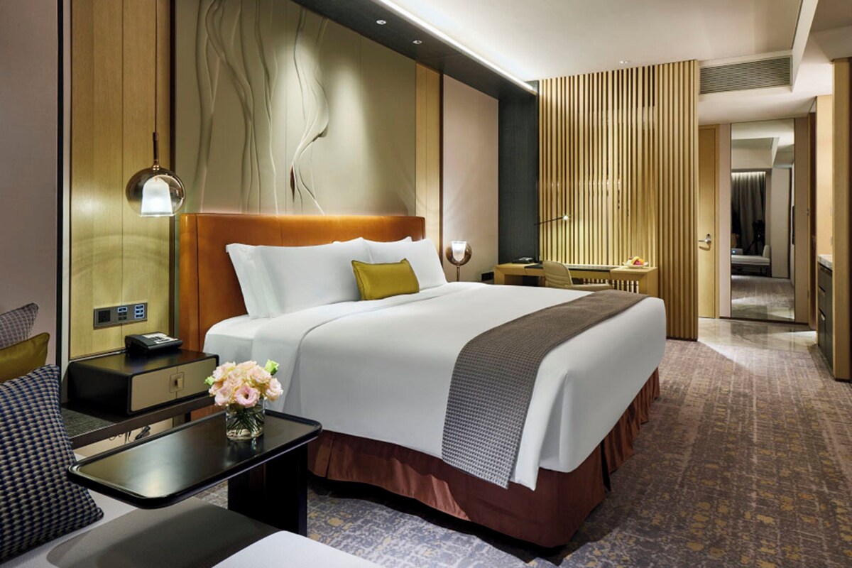 Ropa de cama de alta calidad y minibar 