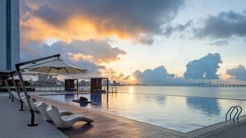 Seasonal outdoor pool, open 7:00 AM to 10:00 PM, pool loungers