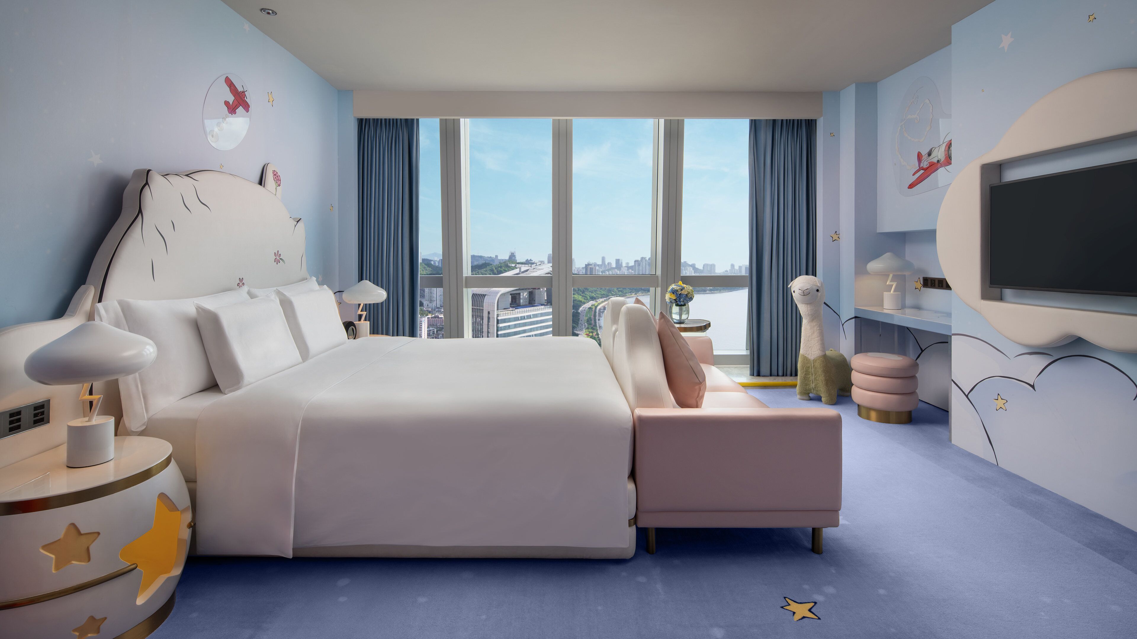 Habitación Premium, 1 cama de matrimonio grande, vistas al mar (Kids Theme) | Ropa de cama de alta calidad, minibar, caja fuerte y escritorio