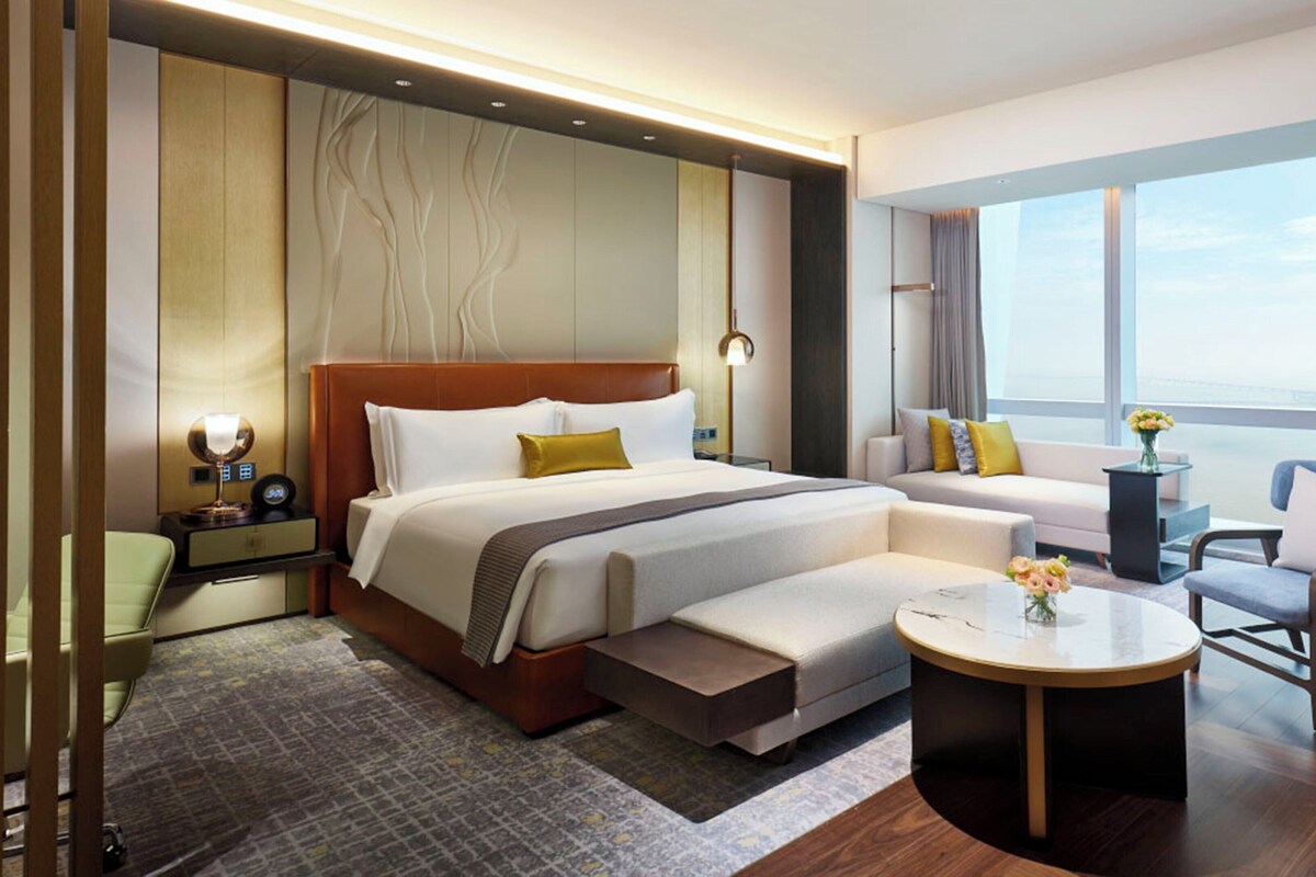 Ropa de cama de alta calidad y minibar 