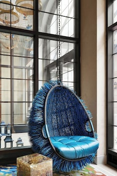 Hotel entrance and lobby at Renaissance New York Chelsea Hotel