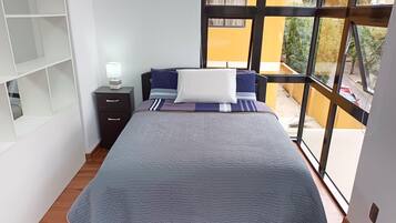 Standard Apartment, 1 Bedroom, Accessible, Private Bathroom | 3 bedrooms, blackout curtains, soundproofing, iron/ironing board