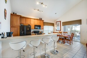 House, Multiple Beds | Private kitchen