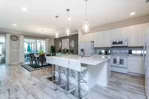 Villa, Multiple Beds | Private kitchen