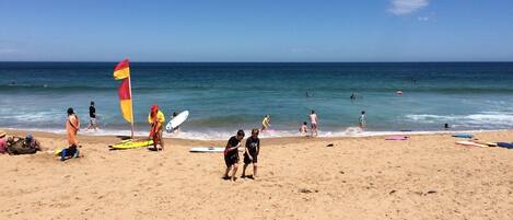 Beach nearby, sun-loungers