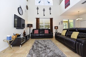Villa, 6 Bedrooms | Living area - Watersong Resort Six-bedroom (Davenport)