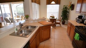 Villa, 5 Bedrooms | Private kitchen - Windsor Hills Resort - 7783 Teascone Boulevard (Kissimmee)