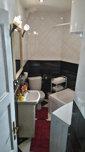 Hair dryer, towels
