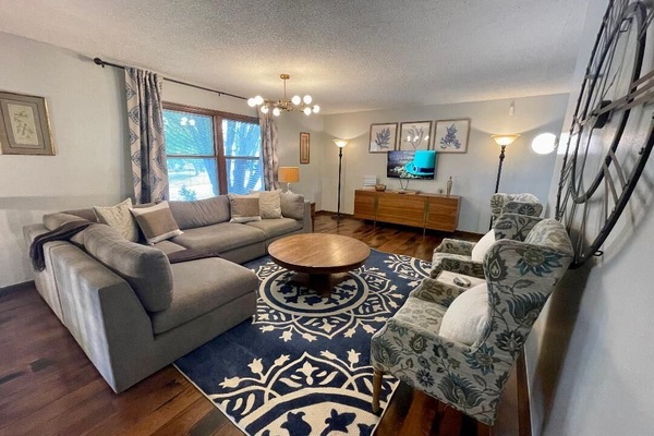 Watch TV on one of the many flat screen tvs.