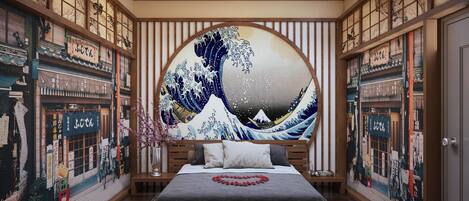 Skrivebord, blendingsgardiner, wi-fi (inkludert) og sengetøy