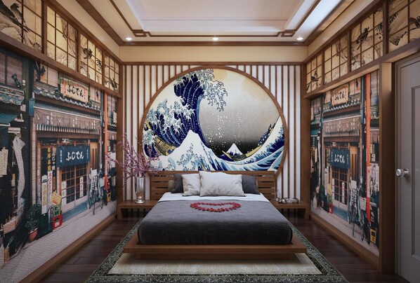 Desk, blackout drapes, free WiFi, bed sheets