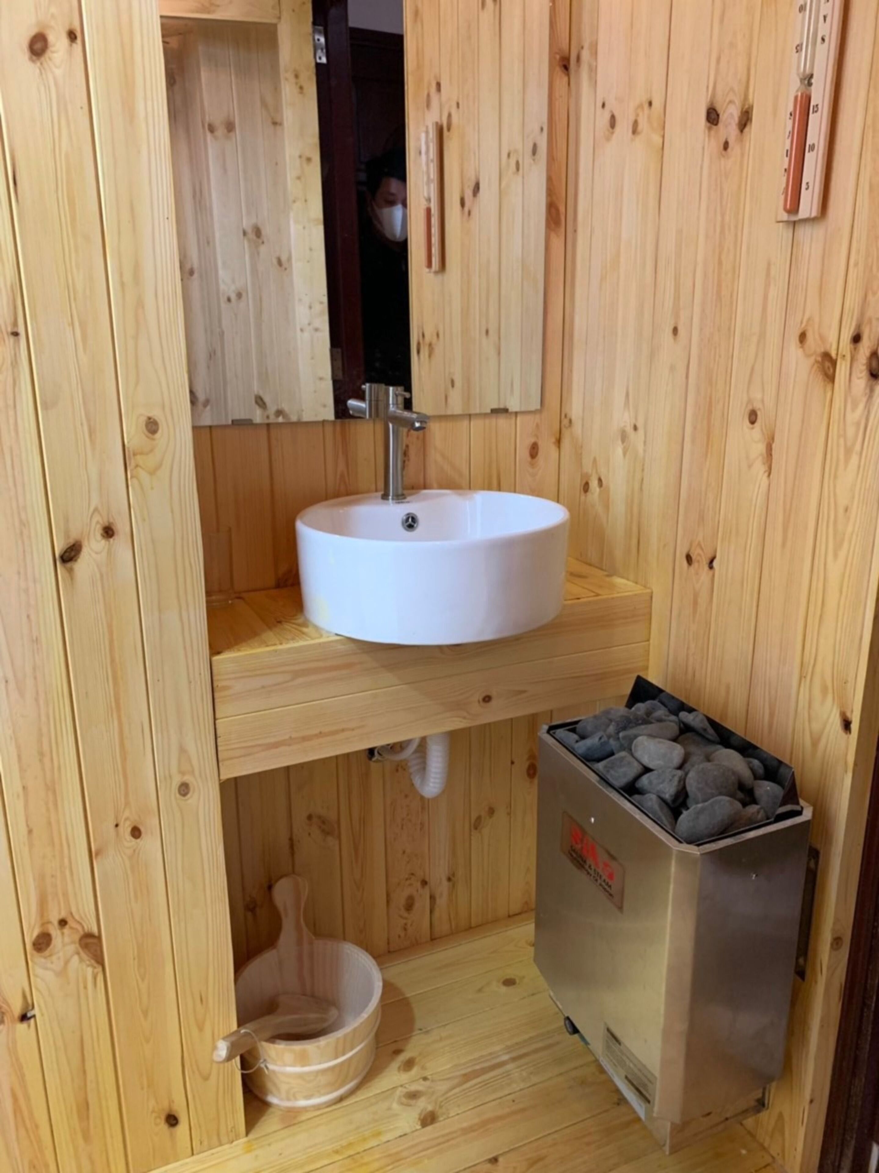 Chambre Double Luxe, sauna | Salle de bain