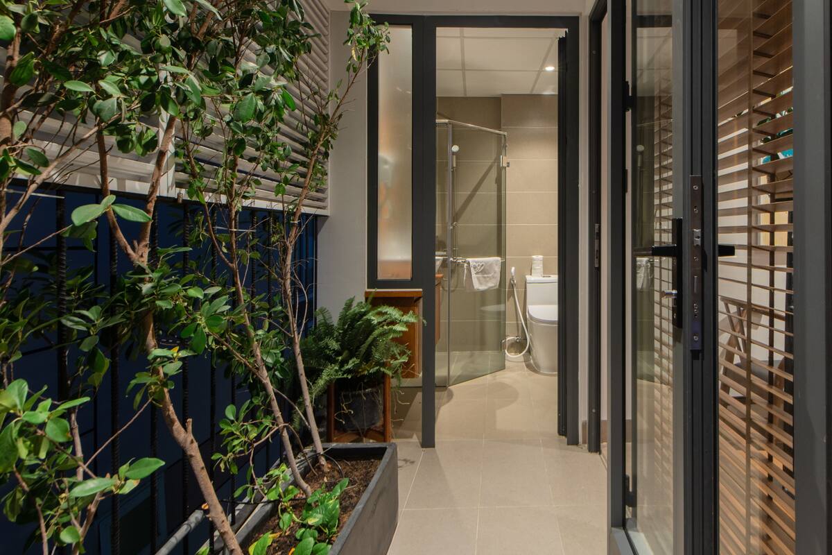 deluxe double room, city view | view from room