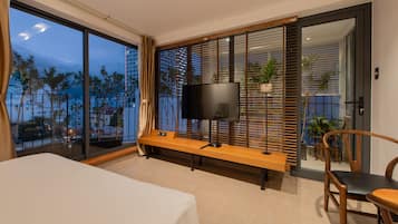 Chambre Double Deluxe, vue ville | Coin séjour