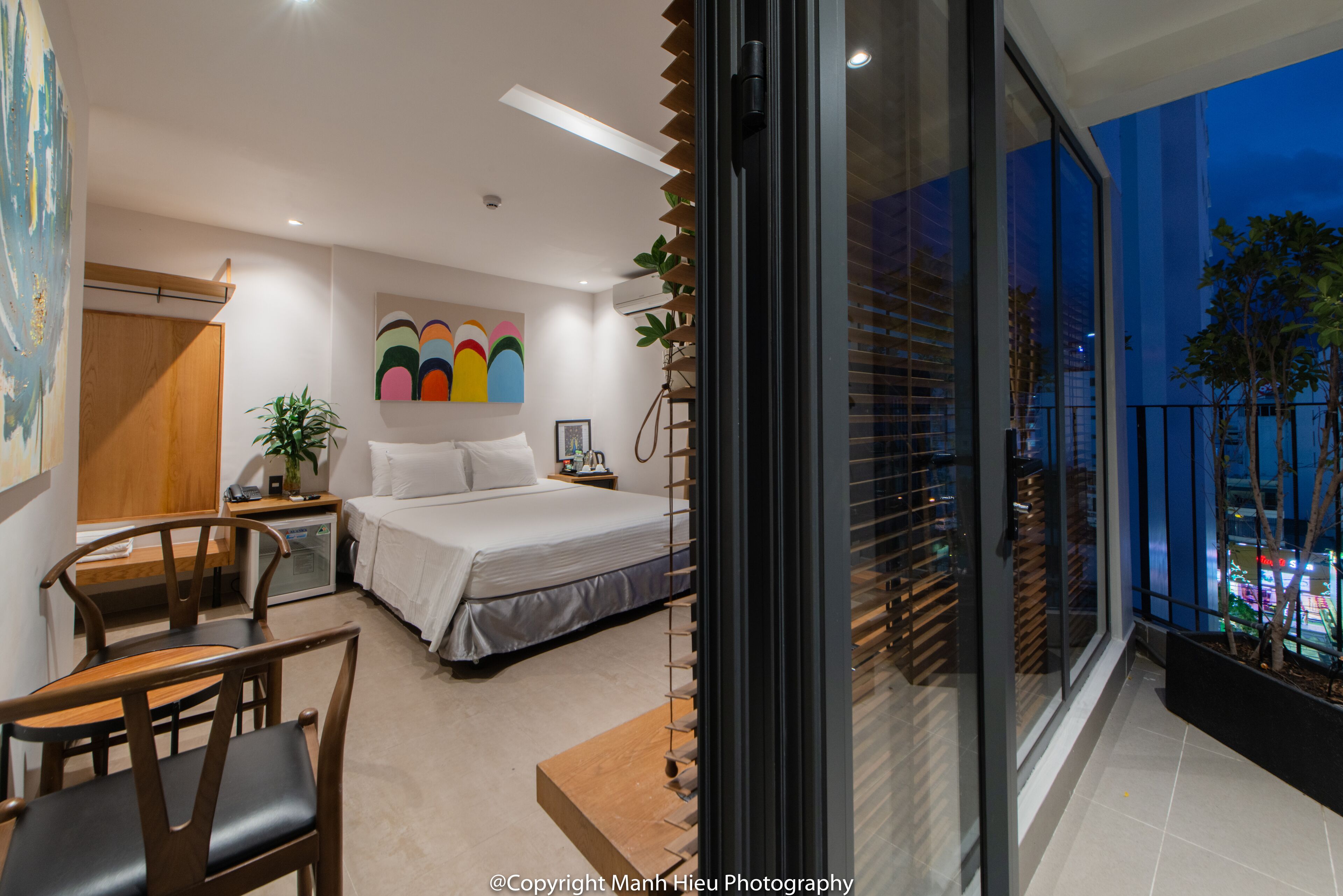 deluxe double room, city view | view from room