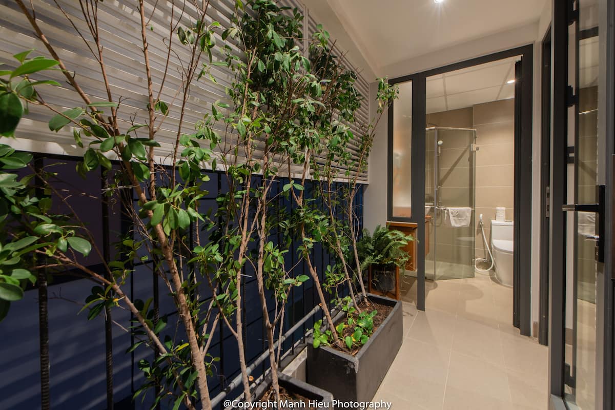 deluxe double room, city view | view from room