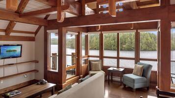 TV connectée, cheminée