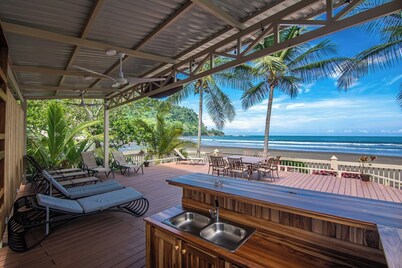 Luxury Oceanfront Villa on South End of Jaco Beach, Nicest Part of Jaco Beach