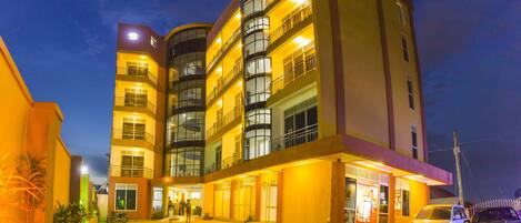 Front of property – evening/night