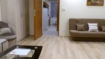 Apartemen (1) | 2 kamar tidur, setrika/meja setrika, Wi-Fi gratis, dan seprai linen