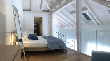 Loftsrom | 2 soverom, sengetøy i egyptisk bomull og sengetøy av topp kvalitet