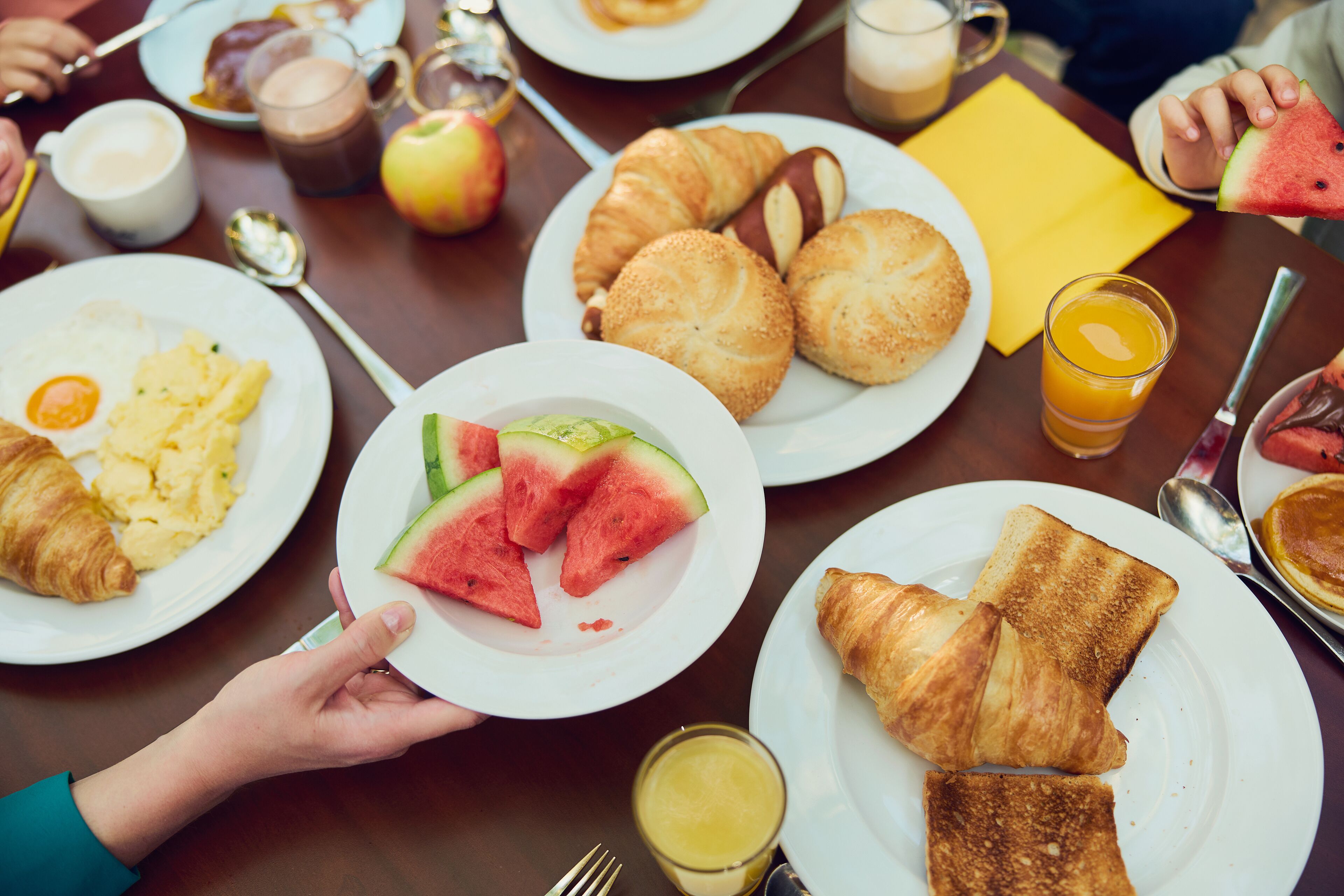 daily buffet breakfast (eur 14.95 per person)