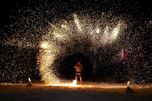 Front of property - evening/night - Tube Resort by EHM (Koh Rong Sanloem)