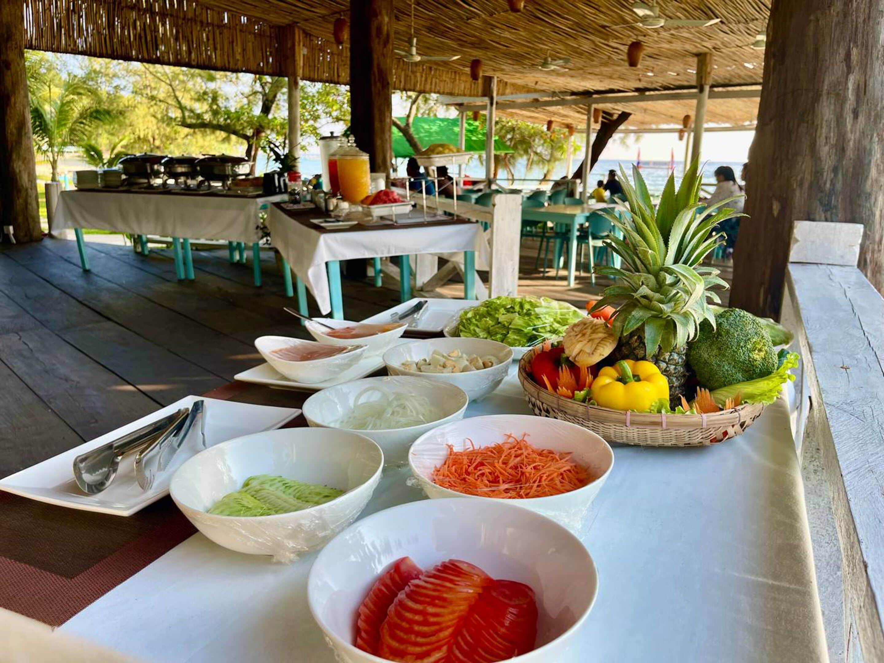daily buffet breakfast (usd 12 per person)