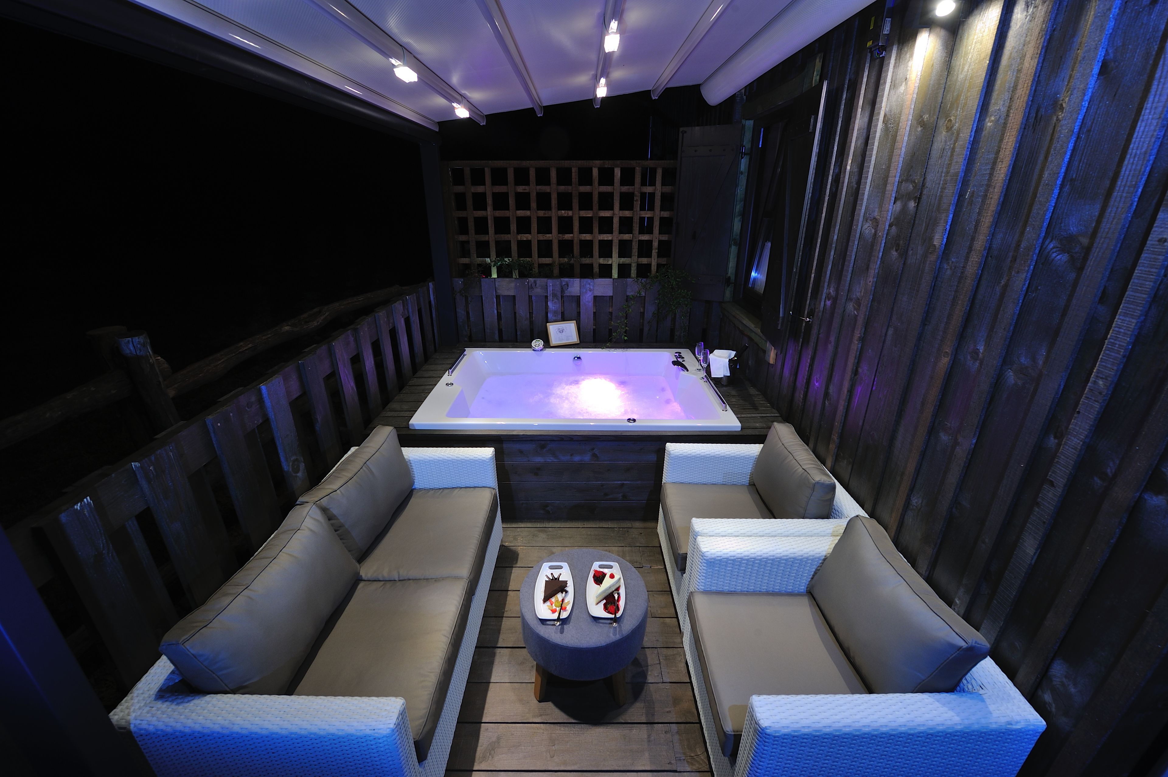 private spa tub