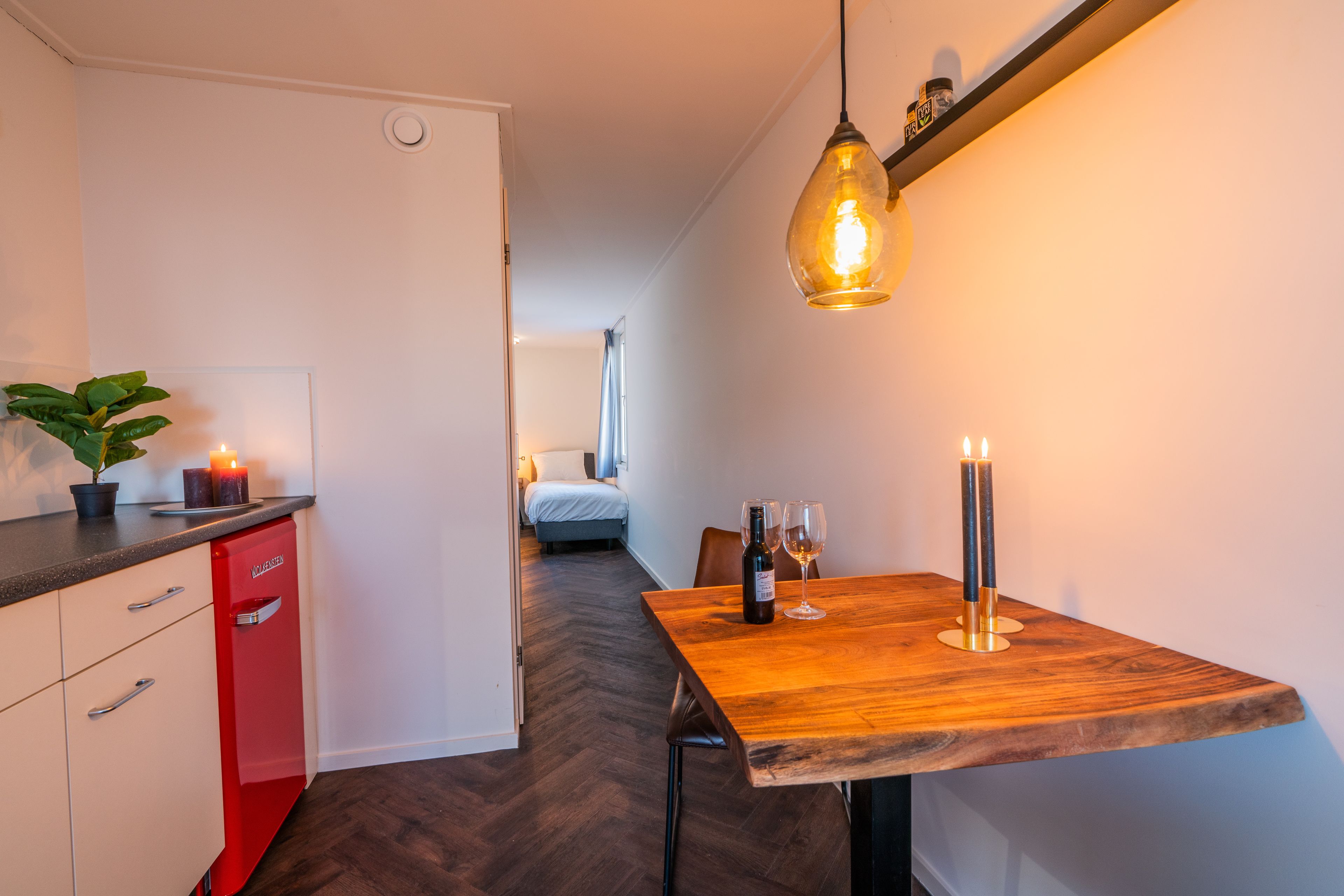 design double or twin room, 1 bedroom | living area