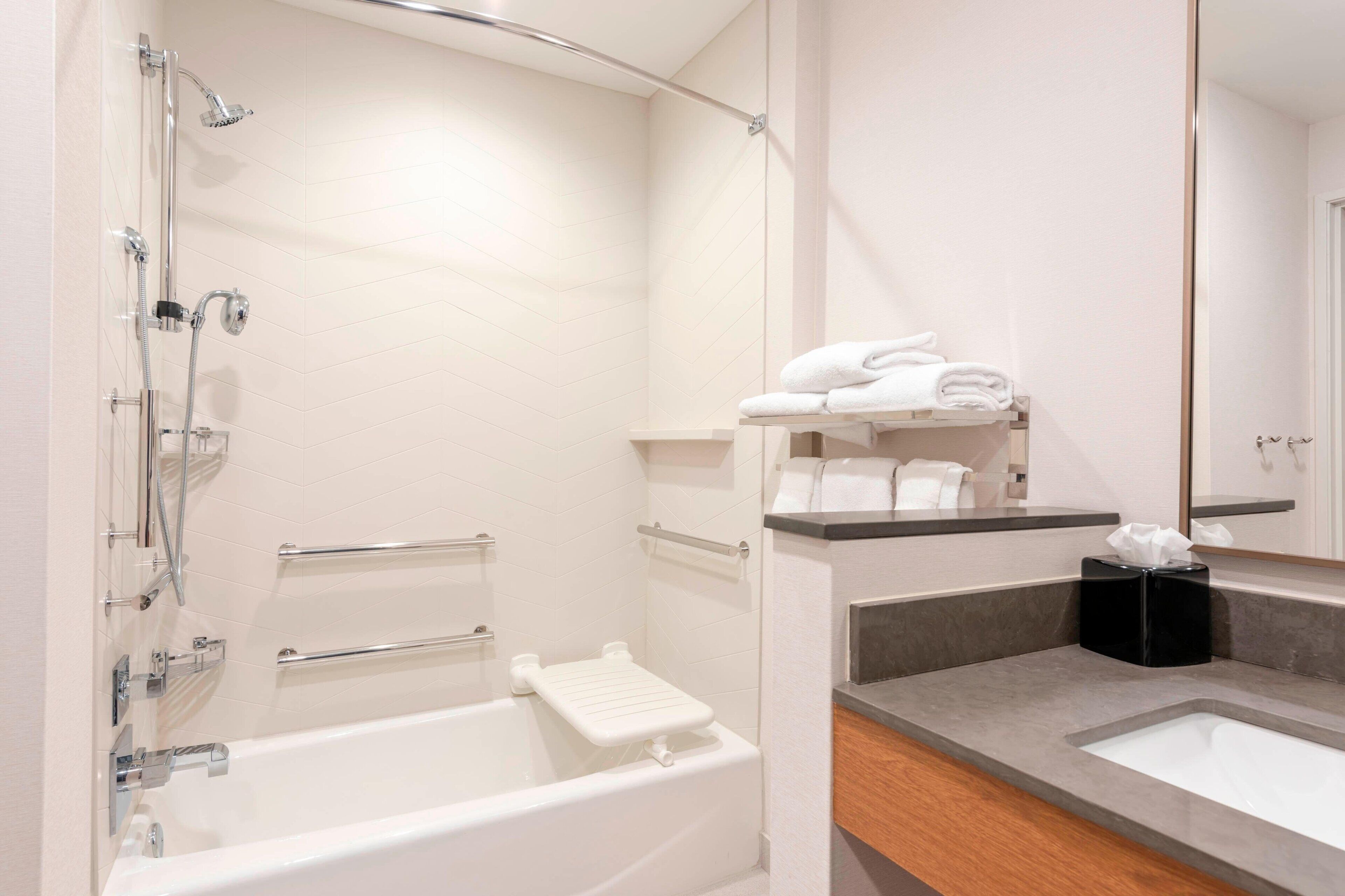 free toiletries, hair dryer, towels, soap