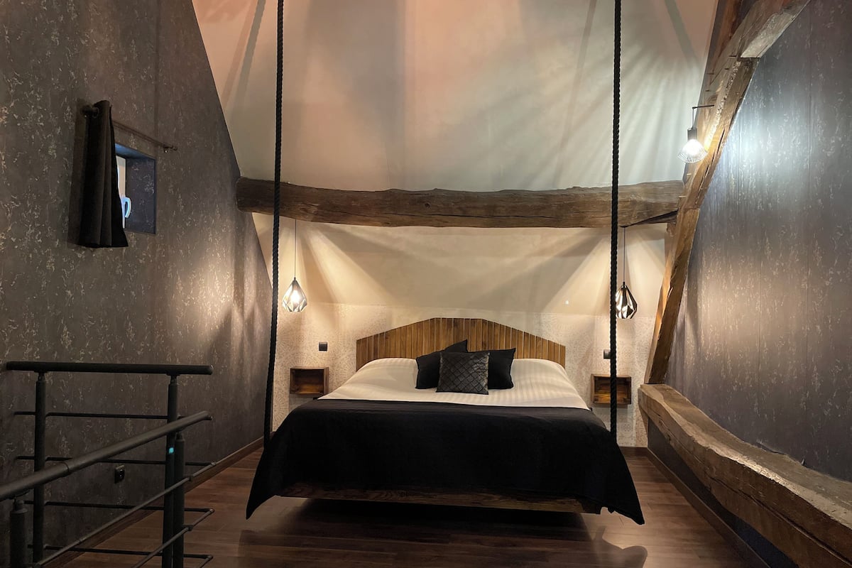 Luxe maisonnette, 1 kingsize bed, hot tub | 1 slaapkamer, geluiddichte muren, een strijkplank/strijkijzer