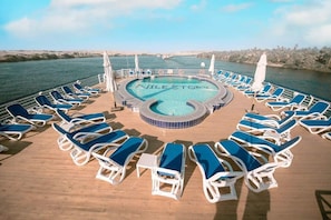 Terrace/patio - MS Nephtis Nile Cruise (Luxor)